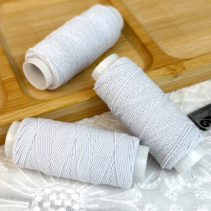 Нитка-резинка (спандекс), біла