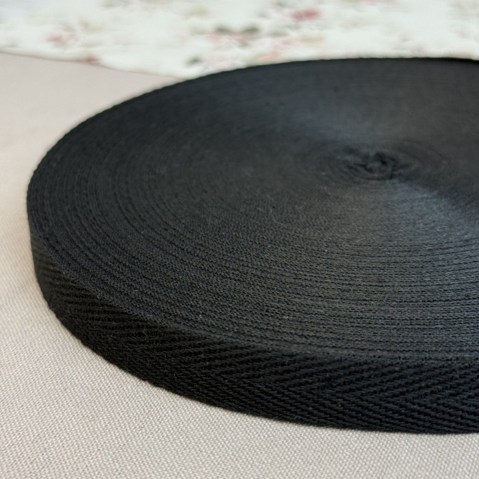 Тасьма кіперна 1,5 см, чорна