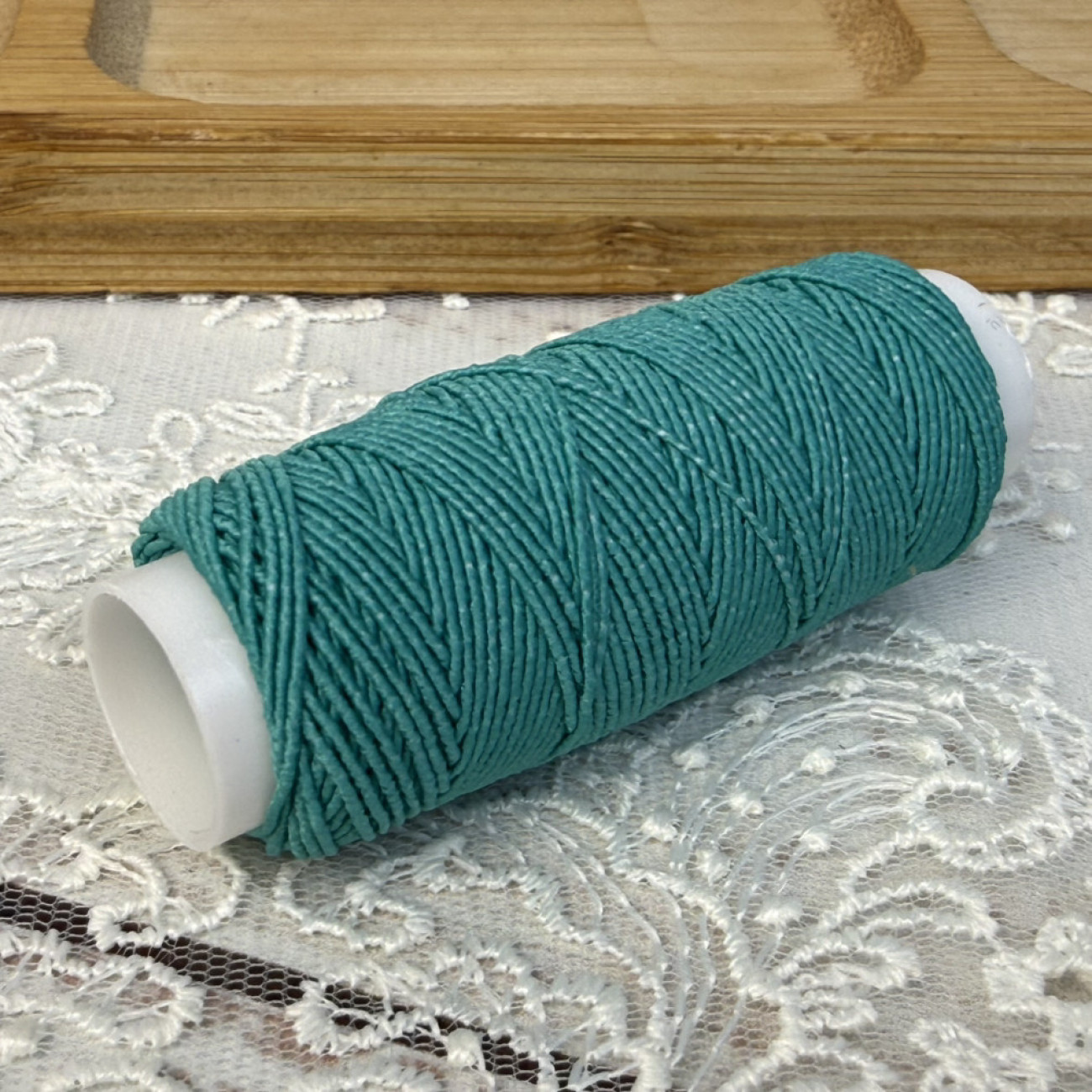 Нитка-резинка (спандекс), бірюзова