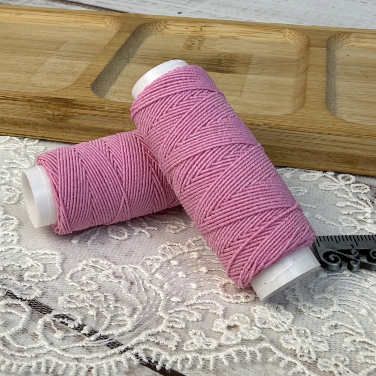 Нитка-резинка (спандекс), рожева