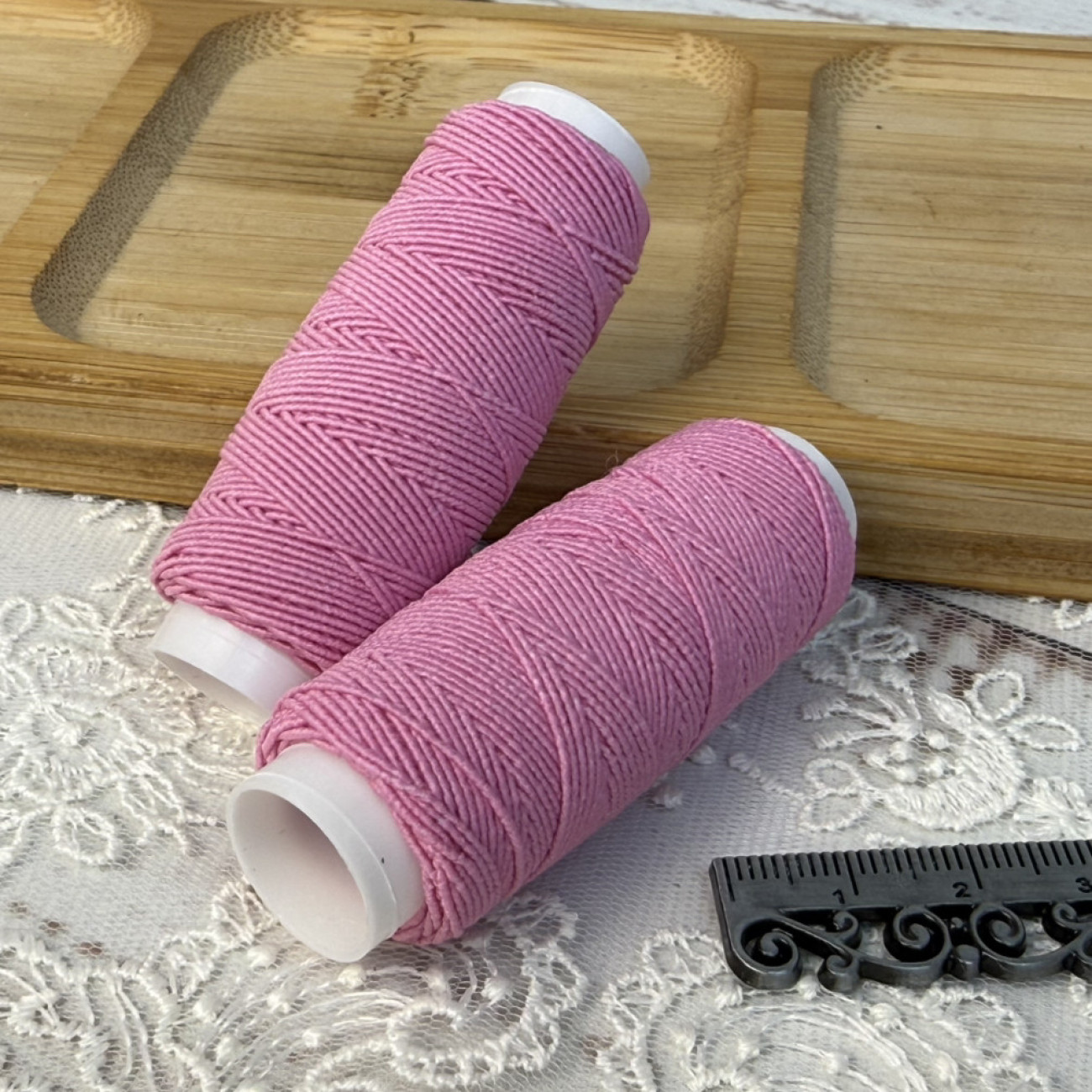 Нитка-резинка (спандекс), рожева