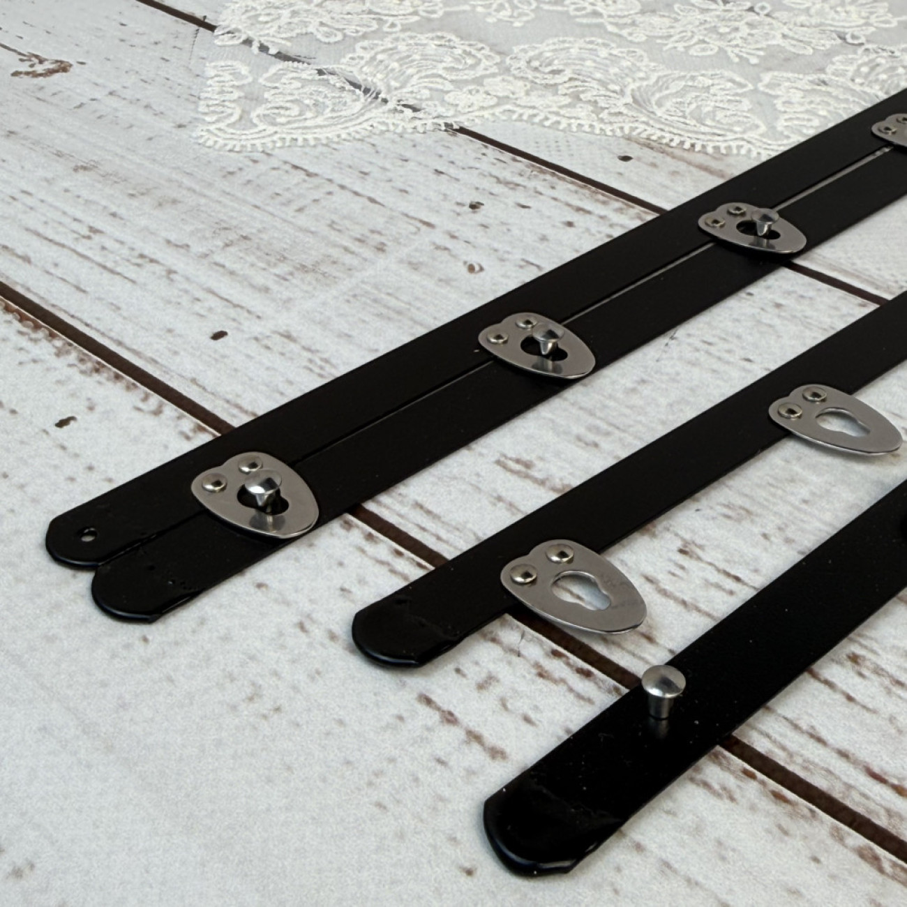 Бюск корсетний чорний, 25 см, 5 застібок