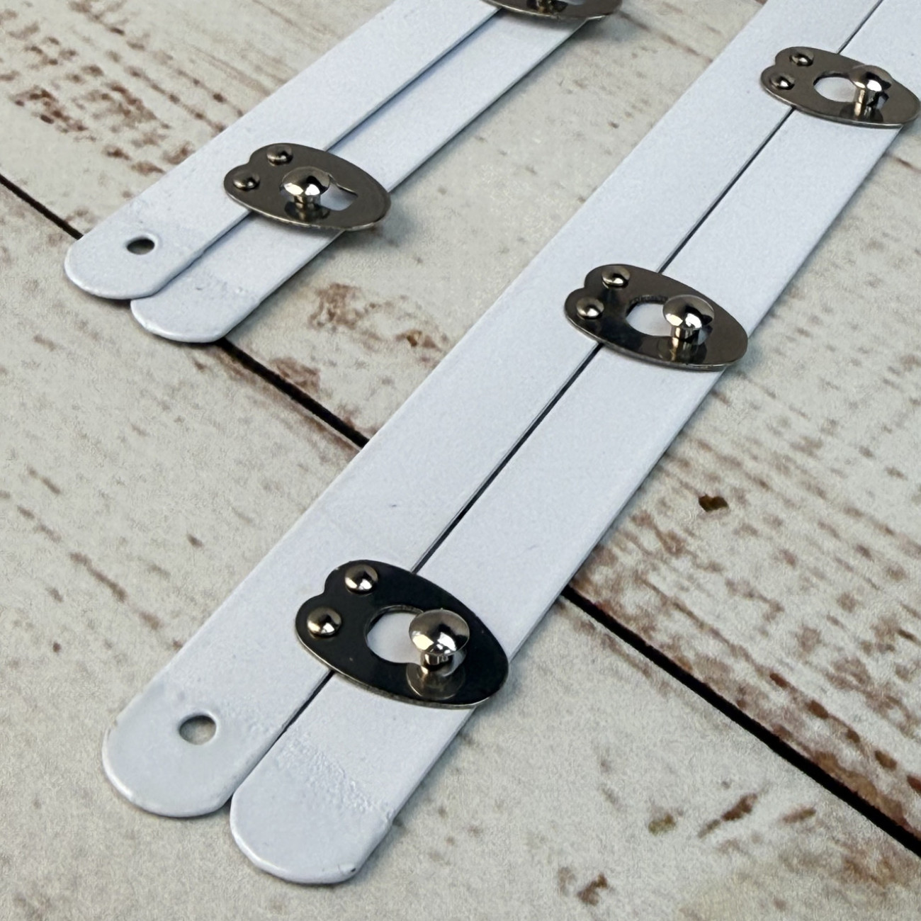 Бюск корсетний білий, 35 см, 7 застібок