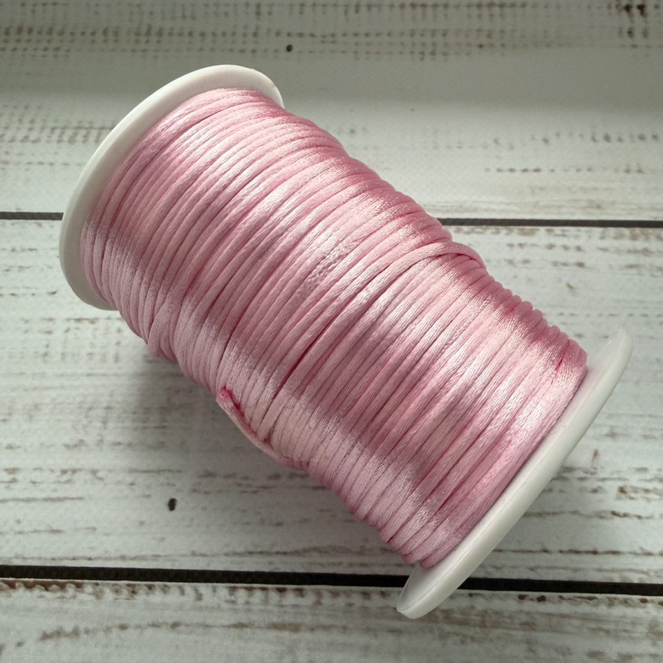 Шнур корсетний 3 мм, рожевий, моток 90 м