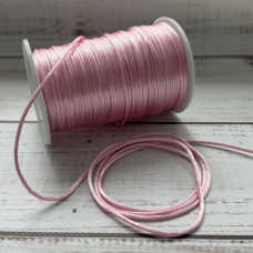 Шнур корсетний 3 мм, рожевий