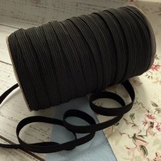 Резинка для білизни 1 см чорна - еластична стрічка для шиття одягу