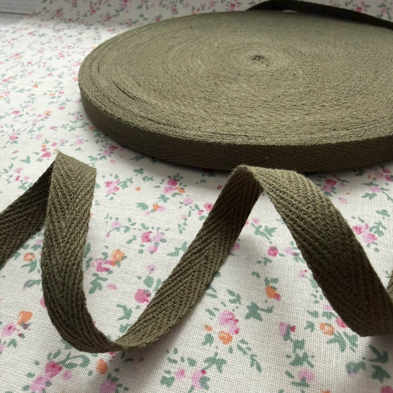 Тасьма кіперна 1 см, хакі