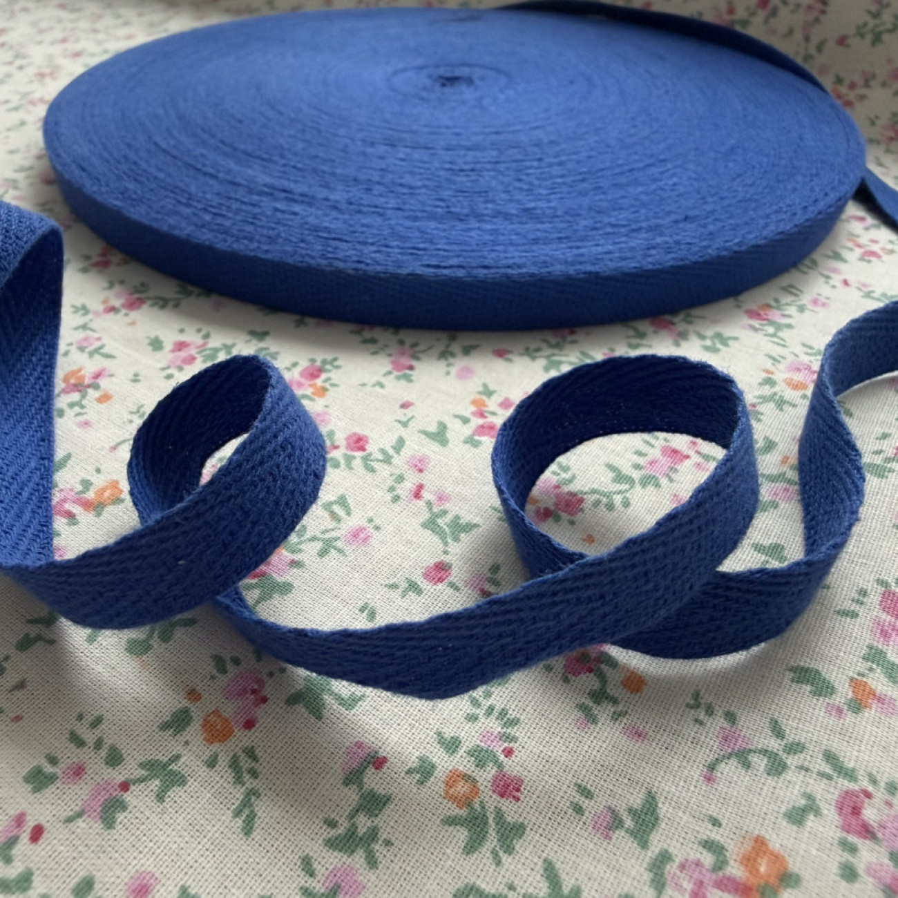 Тасьма кіперна 1 см, синя