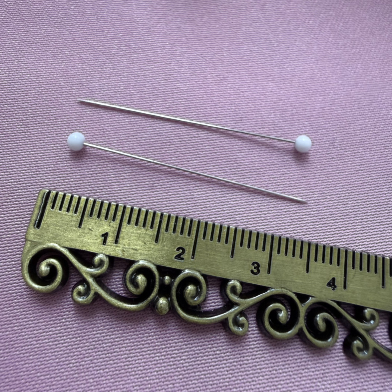 Кравецькі булавки PERFECT, зі скляними різнокольоровими голівками, 0,4*35 мм, 10 г