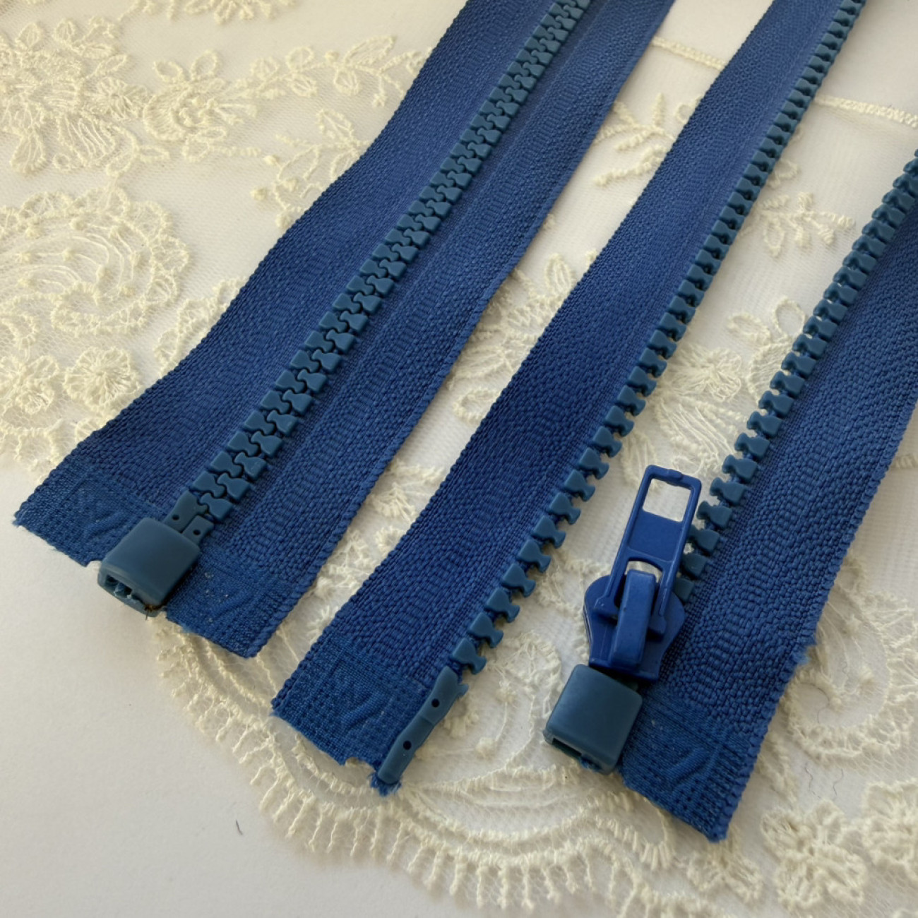 Тракторна блискавка роз'ємна , 55 см, синя