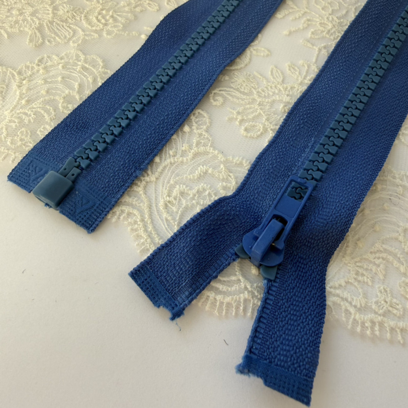 Тракторна блискавка роз'ємна , 55 см, синя