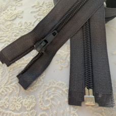 Вита блискавка роз'ємна, 55 см, темно-сіра