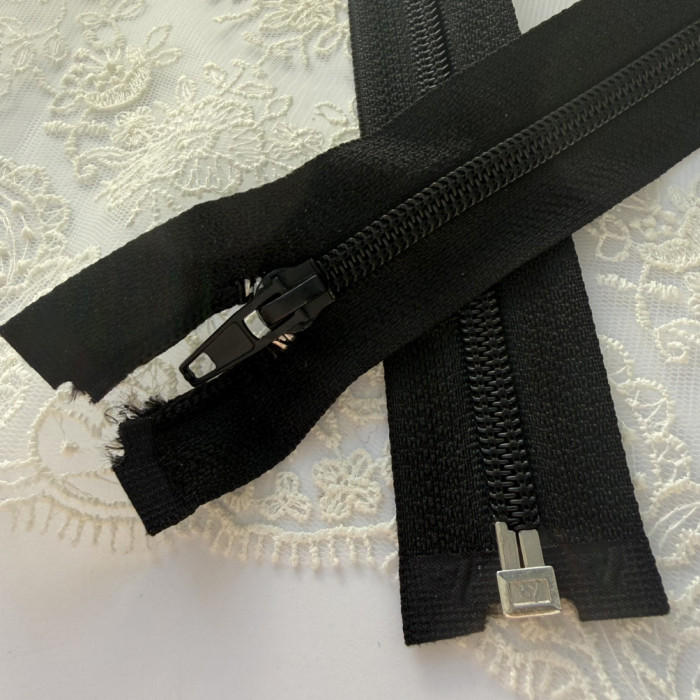 Вита блискавка роз'ємна, 55 см, чорна