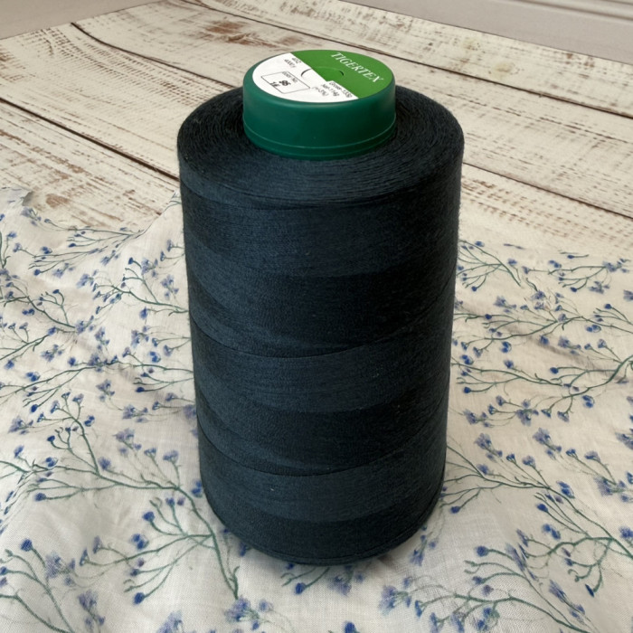 Нитки бобіна 4000 ярдів, темно-зелені — міцні швейні нитки для машинки та оверлока