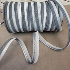 Кант світловідбиваючий вшивний 13 мм — для одягу, сумок і аксесуарів