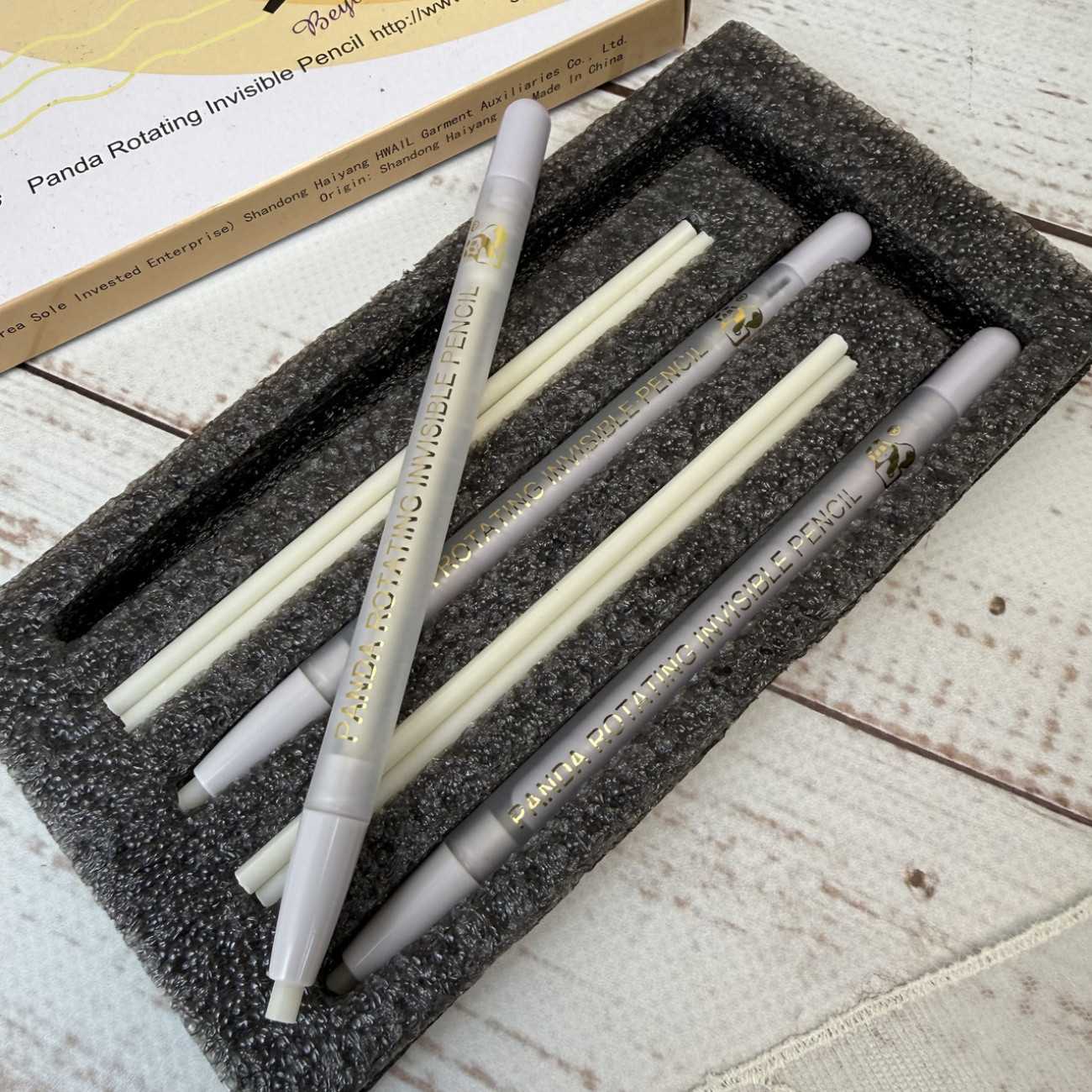 Набір олівців Panda зі змінними стержнями для розмітки тканини — термозникаючі, механічні