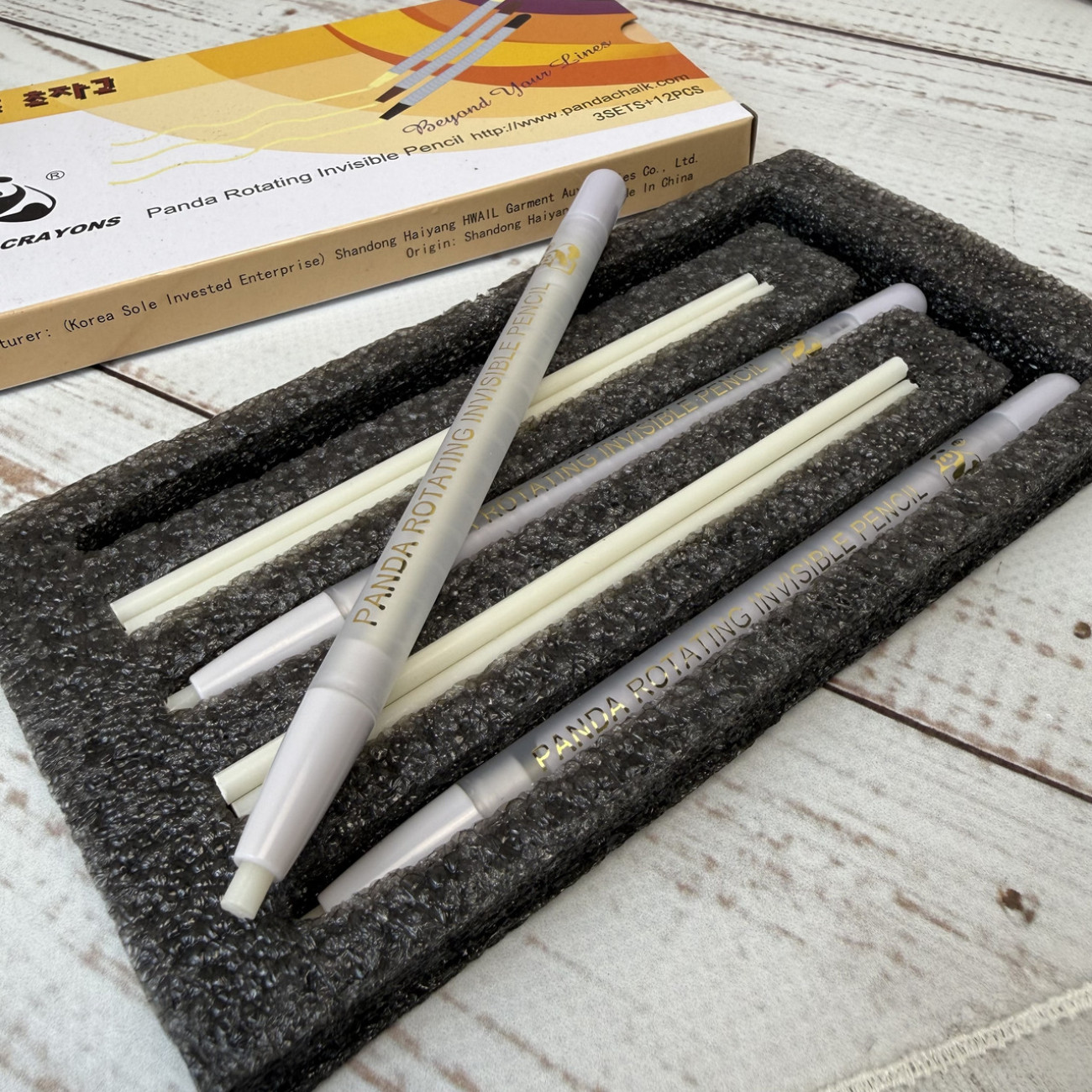 Набір олівців Panda зі змінними стержнями для розмітки тканини — термозникаючі, механічні