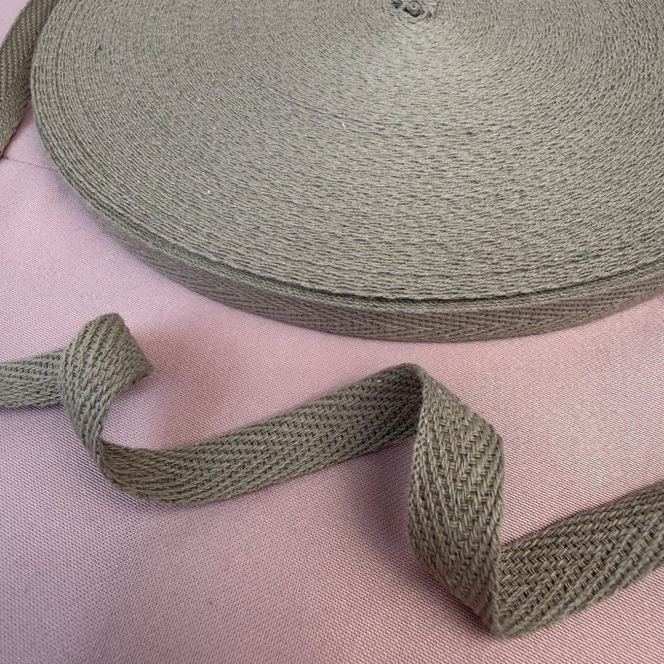 Тасьма кіперна 1 см, капучіно