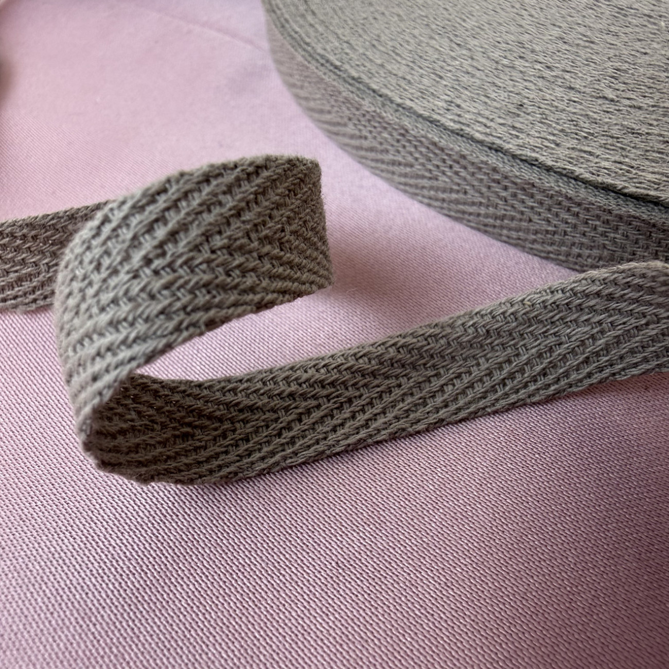 Тасьма кіперна 1 см, капучіно