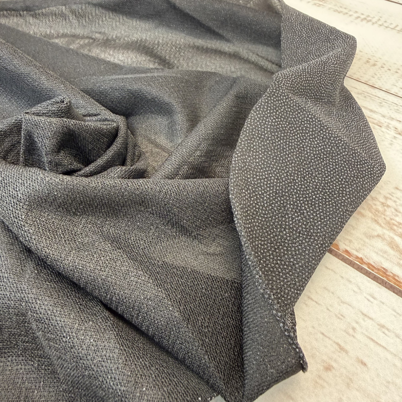 Дублерин клейовий Стрейчовий чорний 150 см