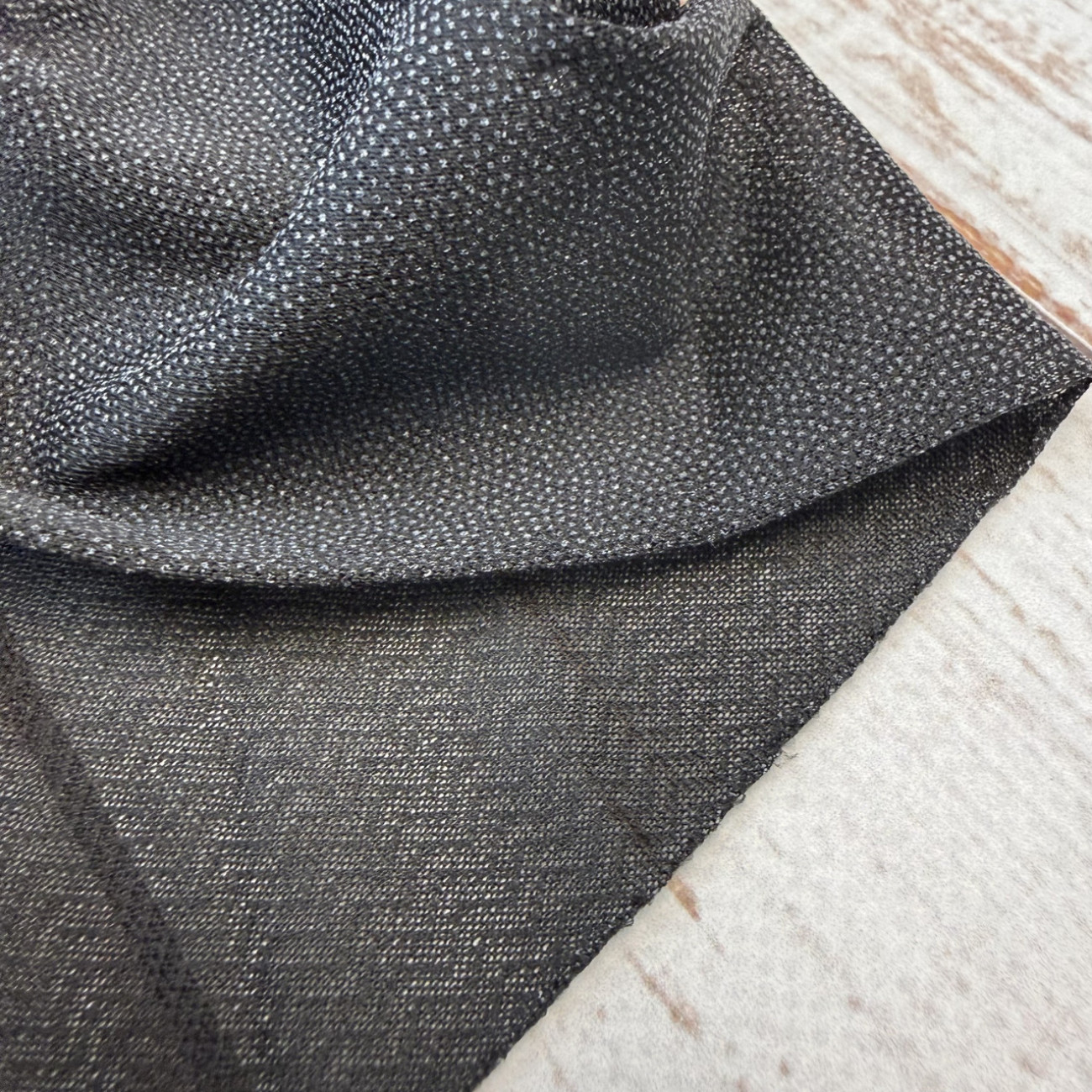 Дублерин клейовий Стрейчовий чорний 150 см