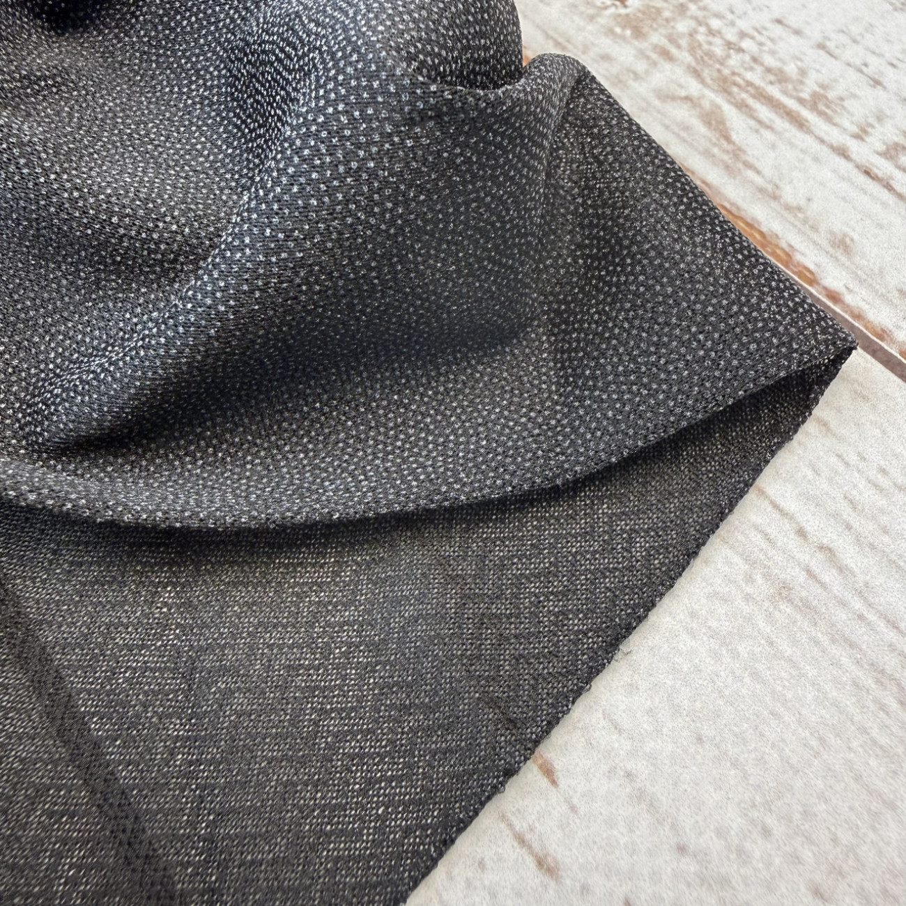 Дублерин клейовий Стрейчовий чорний 150 см