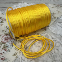 Шнур корсетний 3 мм, жовтий