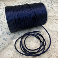 Шнур корсетний 3 мм, темно-синій