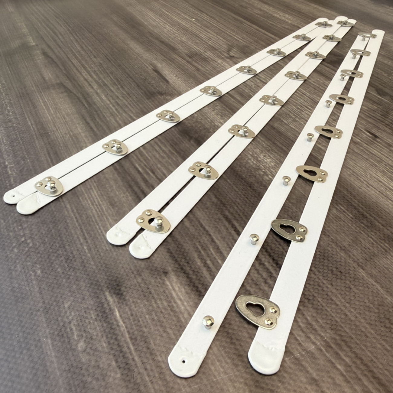 Бюск корсетний білий, 40 см, 8 застібок