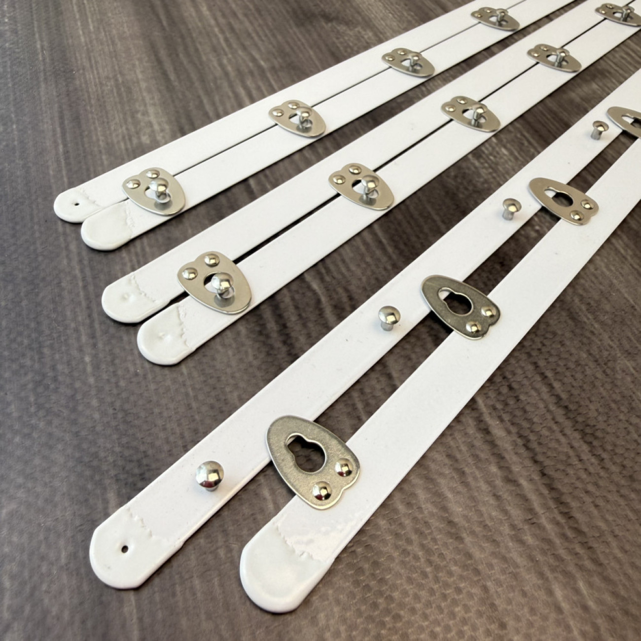 Бюск корсетний білий, 40 см, 8 застібок