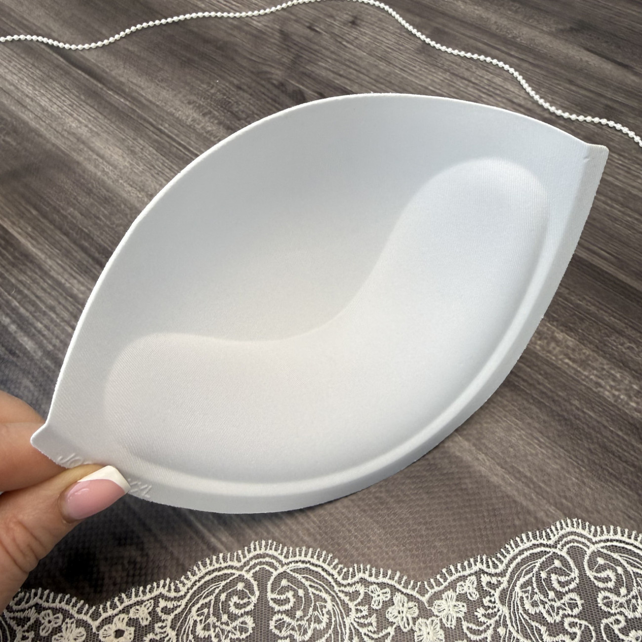 Корсетні чашки класичні з пушапом, розмір XXL, білі