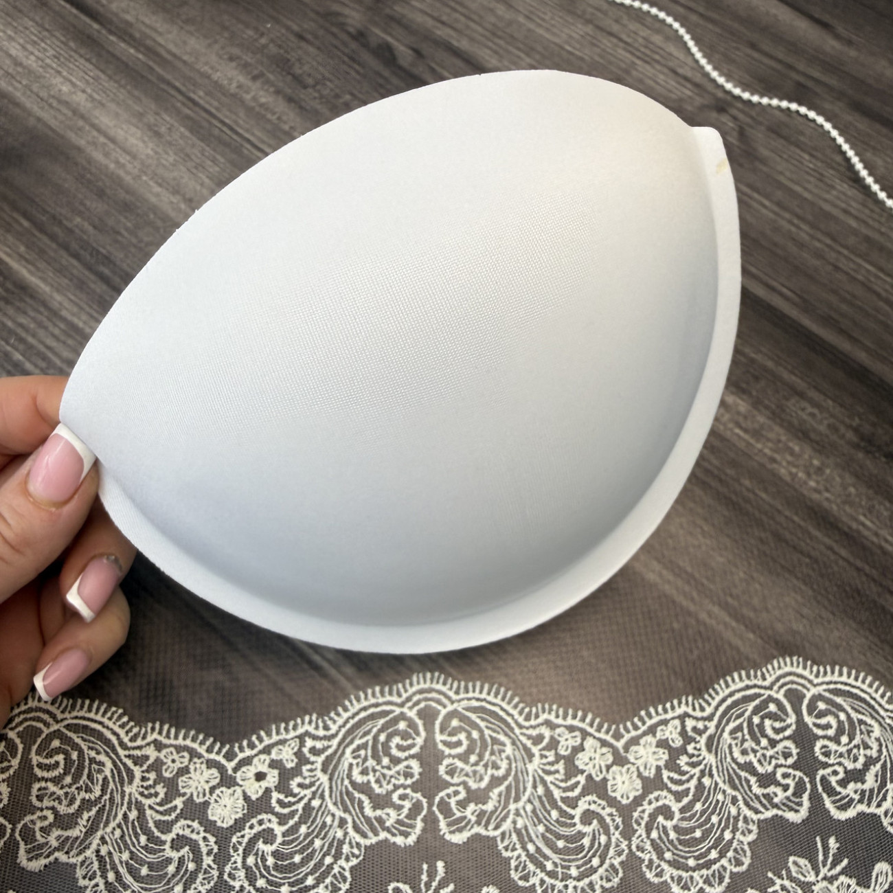 Корсетні чашки класичні з пушапом, розмір XXL, білі