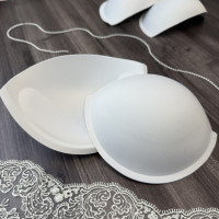 Корсетні чашки класичні з пушапом, розмір XXL, білі