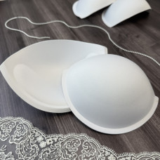 Корсетні чашки класичні з пушапом, розмір XXL, білі