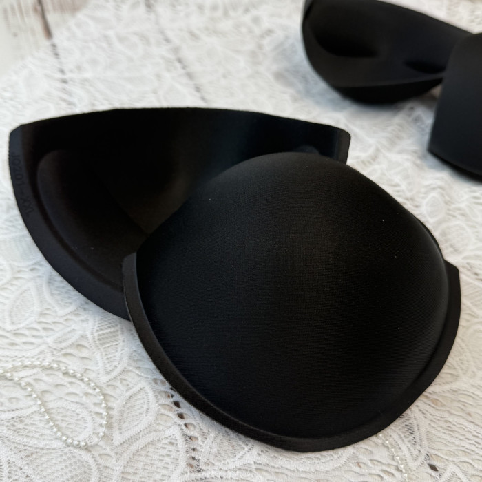 Корсетні чашки класичні з пушапом, розмір XXL, чорні