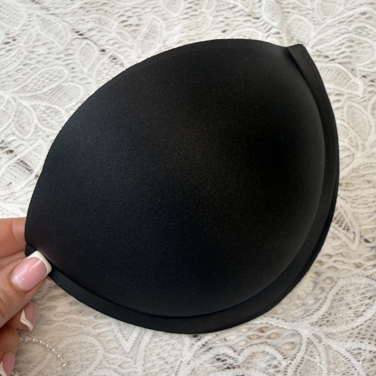 Корсетні чашки класичні з пушапом, розмір XXL, чорні