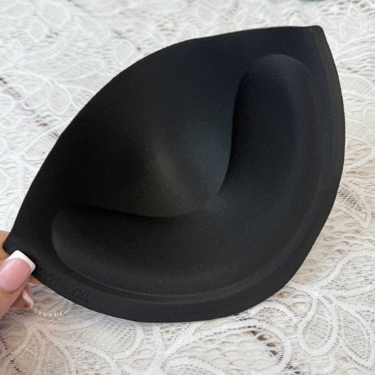 Корсетні чашки класичні з пушапом, розмір XXL, чорні