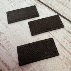 Нашивка клейова (термоаплікація) прямокутна коричнева 42×20 мм