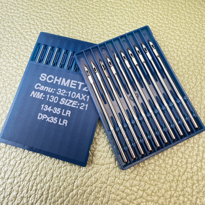 Голки Schmetz 134-35 LR (DPx35 LR) №130 для промислових швейних машин — для шкіри та декоративного шва