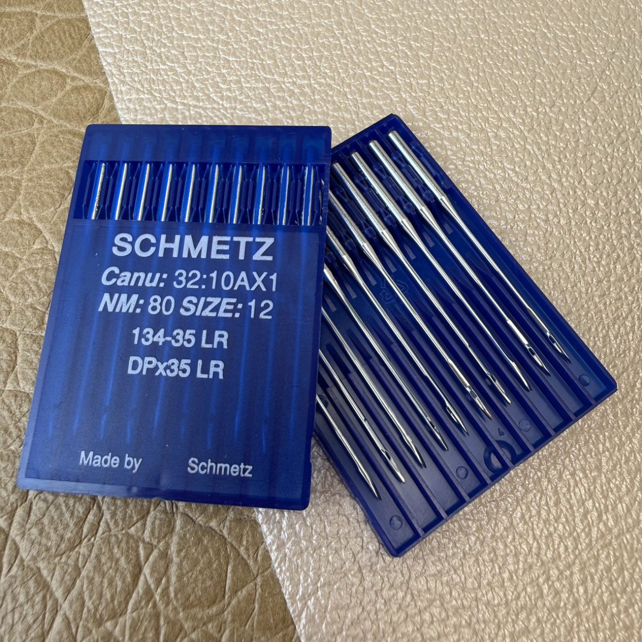 Голки Schmetz 134-35 LR (DPx35 LR) №80 для промислових швейних машин — для шкіри та декоративного шва